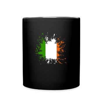 Ireland Splash - Tasse einfarbig - Schwarz - Vorne