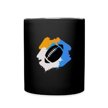 Rugby - Tasse einfarbig - Schwarz - Vorne