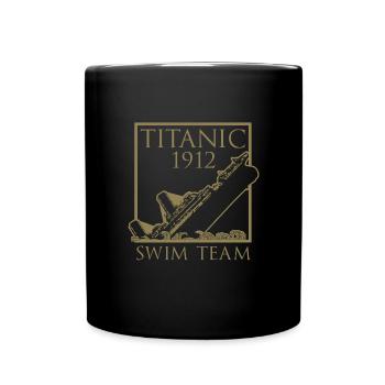 Titanic 1912 Swim Team Rettungsschwimmer - Tasse einfarbig - Schwarz - Vorne