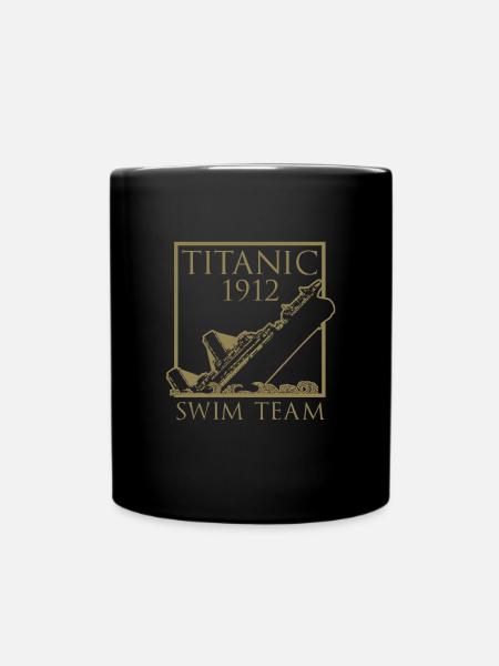 Titanic 1912 Swim Team Rettungsschwimmer - Tasse einfarbig - Schwarz