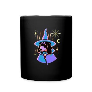 Teckel Magique Tarot Chien Cadeau Wiener Chien - Mug uni - noir - Devant