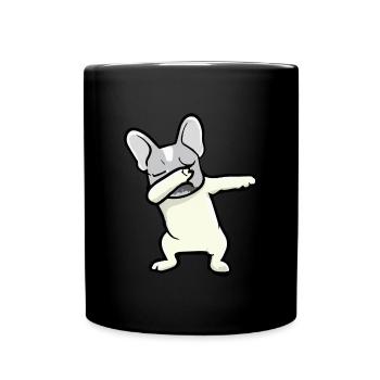 French Bulldog Dab Dog Gift Frenchie - Full Colour Mug - black - Front