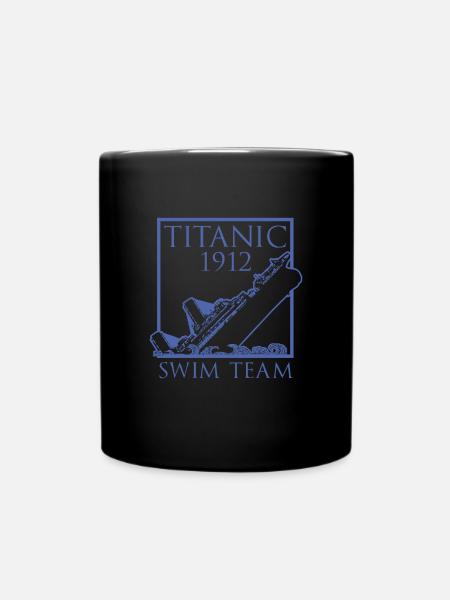 Titanic 1912 Swim Team Rettungsschwimmer - Tasse einfarbig - Schwarz