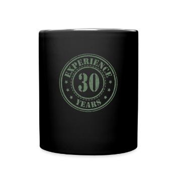 30 Jahre Erfahrung - Tasse einfarbig - Schwarz - Vorne
