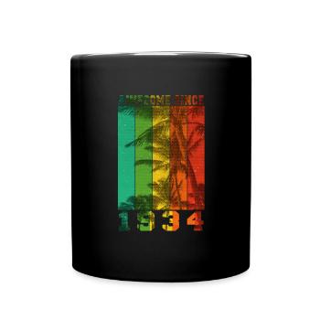 Awesome Since 1934 - Full Colour Mug - black - Front