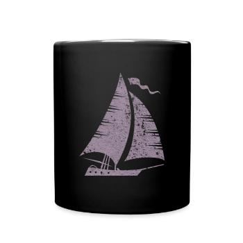 Sailboat Sailing Sailors - Full Colour Mug - black - Front