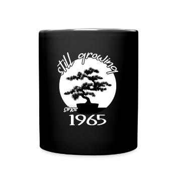 1965 Birthday Bonsai tree "Still growing"Nebari - Full Colour Mug - black - Front
