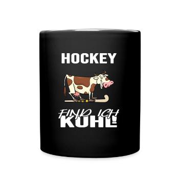 Field hockey hockey player "Hockey find me Kuhl" - Full Colour Mug - black - Front