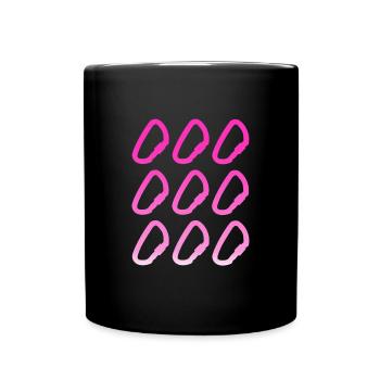 Motif mousqueton pour grimpeurs et alpinistes - Mug uni - noir - Devant