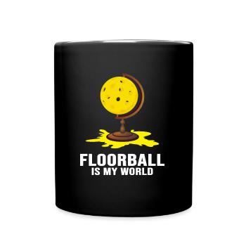 Floorball floorball "Floorball-world" - Full Colour Mug - black - Front