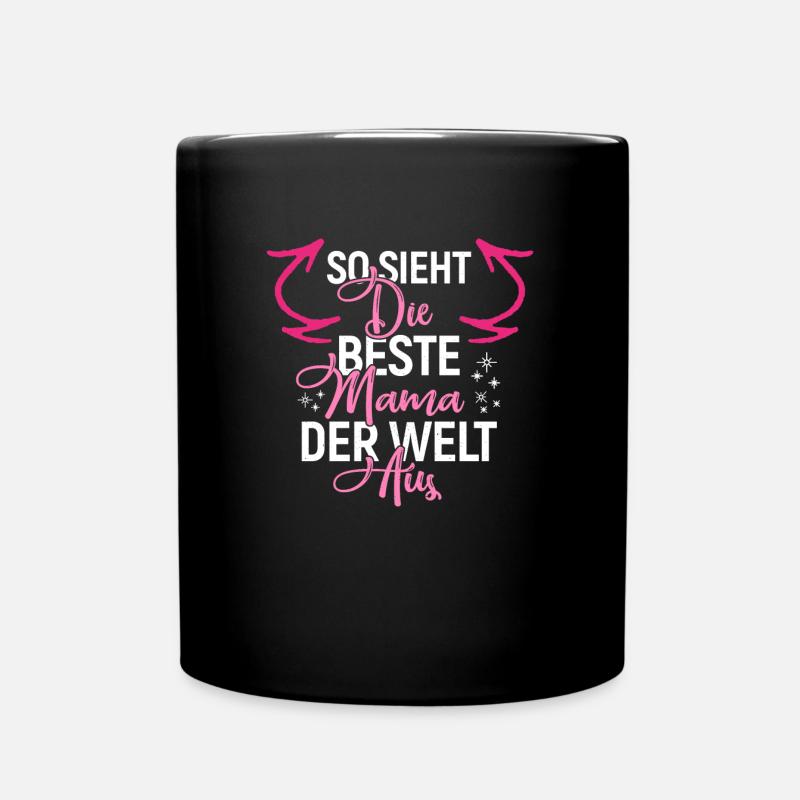 Beste Mama der Welt - Muttertag - Tasse einfarbig - Schwarz