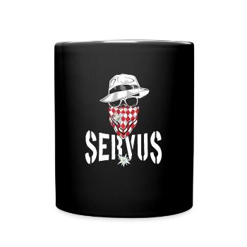 Bavarian Outlaw - Servus Bayern - Tasse einfarbig - Schwarz - Vorne