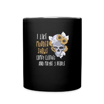 True Crime Shows & Friends - Lustig - Tasse einfarbig - Schwarz - Vorne