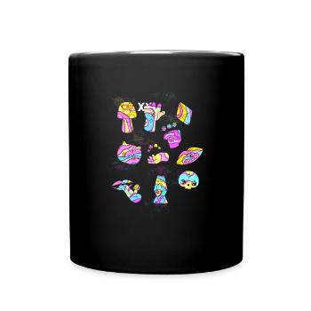 Magic Mushrooms - Pride - Tasse einfarbig - Schwarz - Vorne