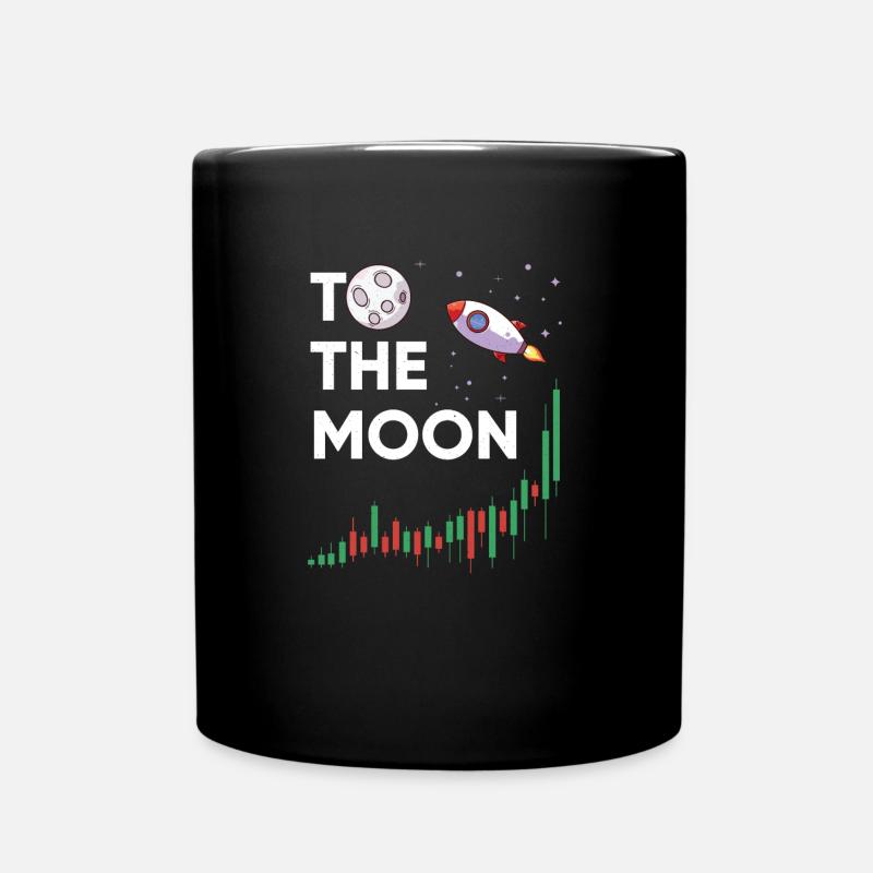 To The Moon - Trading Fun - Tasse einfarbig - Schwarz