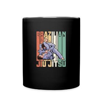BJJ Kampfkunst Jiu Jitsu Spruch Brasilien - Tasse einfarbig - Schwarz - Vorne
