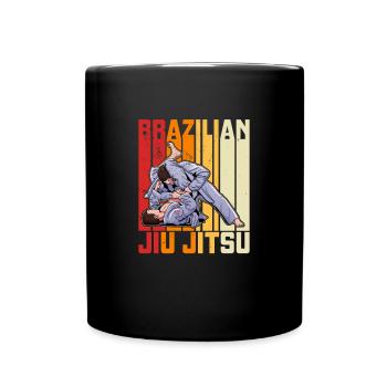 BJJ Kampfkunst Jiu Jitsu Spruch Brasilien - Tasse einfarbig - Schwarz - Vorne