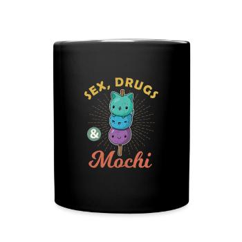Mochi Japan Eis Rezept Spruch Geschenk - Tasse einfarbig - Schwarz - Vorne