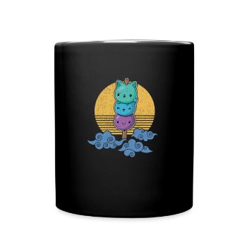 Mochi Mochigome Japan Japanische Küche - Tasse einfarbig - Schwarz - Vorne
