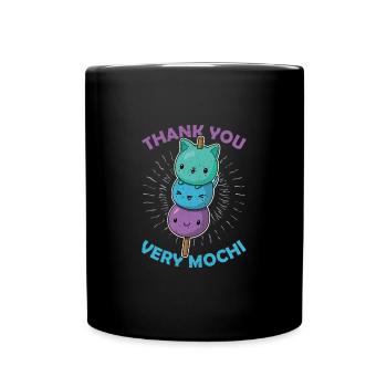 Japanische Küche Mochigome Mochi Spruch - Tasse einfarbig - Schwarz - Vorne
