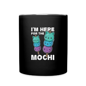 Japanische Küche Dessert Mochigome Mochi - Tasse einfarbig - Schwarz - Vorne