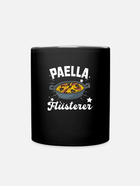 Paella Reisgericht Valencia Spanien Reise - Tasse einfarbig - Schwarz