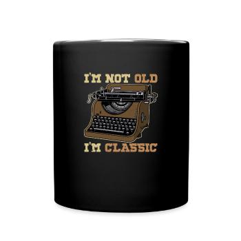 Books Writers Writing Typewriter - Full Colour Mug - black - Front