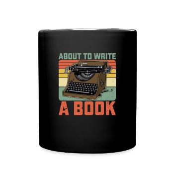 Machine à écrire Livres de littérature pour machines à écrire - Mug uni - noir - Devant