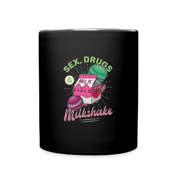 Japan Getränk Japanisch Milkshake Kawaii - Tasse einfarbig - Schwarz - Vorne