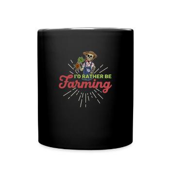 Freizeitgärtner Spooky Halloween Skelett Spruch - Tasse einfarbig - Schwarz - Vorne