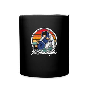 Brazil Jiu Jitsu Martial Arts Girl Saying - Full Colour Mug - black - Front