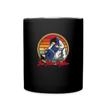 Brazil Jiu Jitsu Martial Arts Girl Saying - Full Colour Mug - black - Front