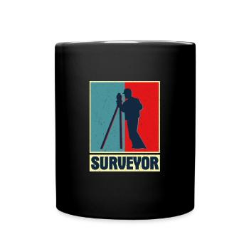 Surveyor Profession Surveying Surveyor - Full Colour Mug - black - Front