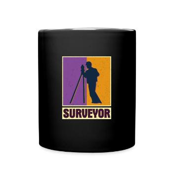 Surveyor Profession Surveying Surveyor - Full Colour Mug - black - Front