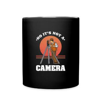 Surveyor profession Theodalite Geodesy - Full Colour Mug - black - Front