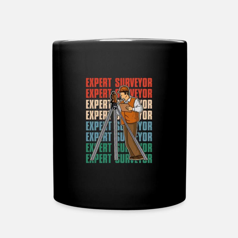 Geodist Beruf Surveying Landvermesser Spruch - Tasse einfarbig - Schwarz