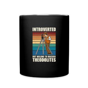 Geodesy Profession Training Surveyor - Full Colour Mug - black - Front