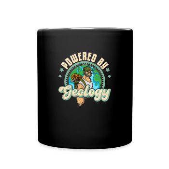 Geology mountains stones geologist hammer saying - Full Colour Mug - black - Front