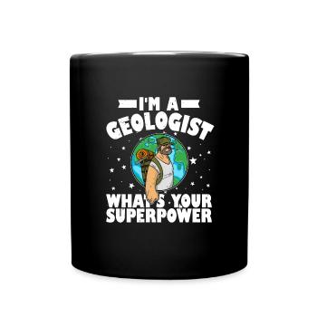 Forscher Berge Naturwissenschaftler Spruch - Tasse einfarbig - Schwarz - Vorne