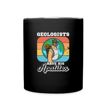 Geologist studies profession geologist hammer - Full Colour Mug - black - Front