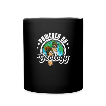 Geology Mountains Stones Geologist Hammer Saying - Full Colour Mug - black - Front