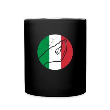 Italie Origine Couleurs nationales Italien - Mug uni - noir - Devant