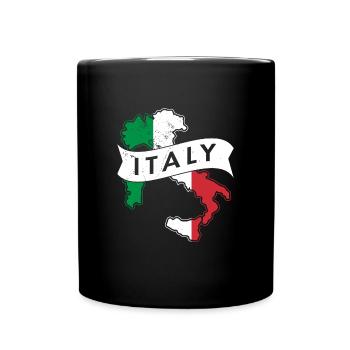 Italie Accueil Origine nationale Italiens - Mug uni - noir - Devant