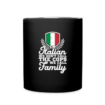 Italie Patrie Rome Drapeau italien - Mug uni - noir - Devant