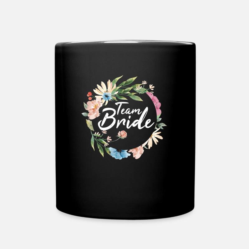 Team Braut I Junggesellinnenabschied Party - Tasse einfarbig - Schwarz