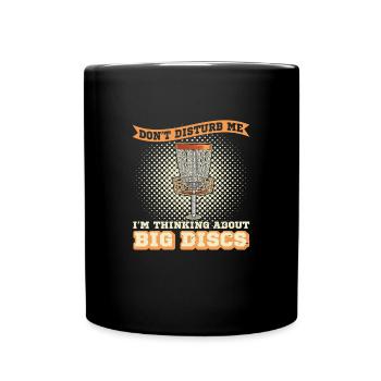 Disc Golf Flying Disc Tree Sport Discgolfer - Full Colour Mug - black - Front