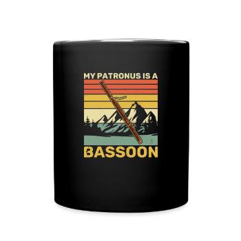 Musicien Basson Basson Instrument à vent Dicton - Mug uni - noir - Devant