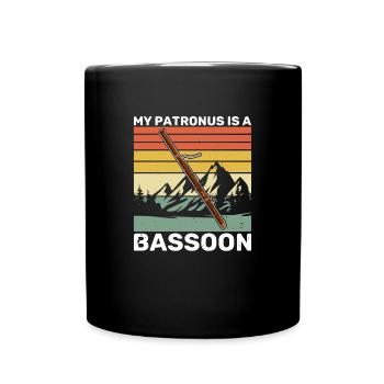 Musicien Basson Basson Instrument à vent Dicton - Mug uni - noir - Devant
