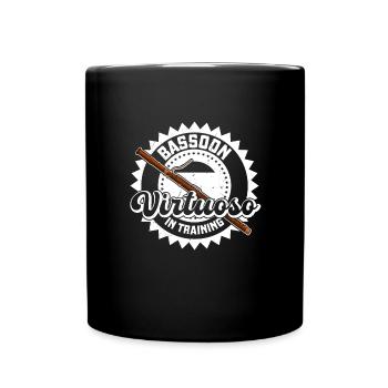 Musiker Orchester Blasinstrument Bassoon - Tasse einfarbig - Schwarz - Vorne