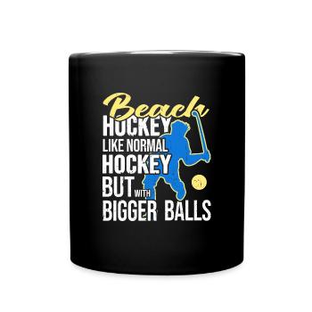 Beachhockey Strandhockeyspieler ProBeachHockey - Tasse einfarbig - Schwarz - Vorne